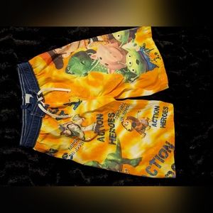 Toys Story 3 Boys Orange Swim Shorts- 6/7